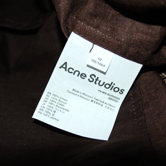 BNWT AW22 ACNE STUDIOS KALEIDOSCOPE PRINTED SHIRT 48 & 50 & 52 - Picture 11 of 13